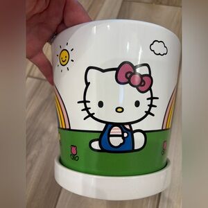 NWOT iconic Hello Kitty Rainbow Planter